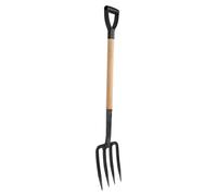 Cofan Horca para cavar | Material: acero endurecido | 4 dientes | Ideal para jardinería y agricultura