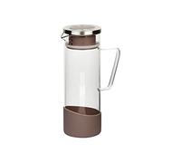 Cofan Jarra de cristal borosilicato | Capacidad 1300 ml | Medidas 27,5 x 16,5 cm ø 10 cm | Color Tierra