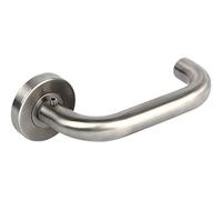 Cofan – Manivelas (Juego de 2) – Modelo Paris – Acero inoxidable, roseta redonda – Color inox