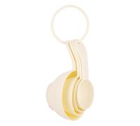 Cofan Juego de 4 cucharas medidoras con capacidades de 60 ml, 80 ml, 120 ml y 240 ml | Medición en ml | Color: amarillo pastel | Cucharas apilables Yellow
