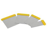 Cofan Juego de 4 espátulas acero inoxidable 6, 8, 10 y 12 cm para pintor o chapista