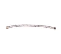 Cofan Latiguillo de Fontanería M1/2" x H1/2" DN13, Conexión de Latón Niquelado G1/2", Manguera Flexible Trenzada de Acero Inoxidable 304, Adecuada para Termos y Conducciones de Agua Caliente, Longitud