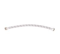 Cofan Latiguillo de Fontanería M3/4" x H3/4" DN13, Conexión de Latón Niquelado G3/4", Manguera Flexible Trenzada de Acero Inoxidable 304, Longitud 50 cm
