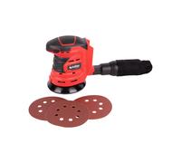 Cofan Lijadora orbital a batería | 10.000 rpm | Sistema de fijación por velcro | Disponible con y sin batería y cargador | Incluye bolsa recogepolvo y 3 hojas de lija