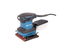 Cofan Lijadora orbital con cable 200 W 14000 rpm, base de velcro lija 114 x 140 mm, Incluye caja para polvo