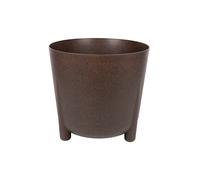 Cofan Macetas decorativas con patas | Tapón de drenaje incluido | Color: café | Pack de 5 o Unitario | Medidas: Ø30 x 28,5 cm | Ideales para interior y exterior