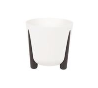 Cofan Macetas decorativas con patas | Tapón de drenaje incluido | Color: crema | Pack de 5 o Unitario | Medidas: Ø30 x 28,5 cm | Ideales para interior y exterior