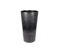 Cofan Macetero decorativo | Macetero cónico con depósito | Color: negro | 1 unidad | Resistente a los rayos UV | Medidas: Ø40,9 x 75 cm | Ideal para interior y exterior
