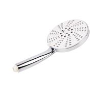 Cofan Mango de ducha redondo con 5 funciones | Acabado cromado | Cabezal de ducha de alta presión | Ahorro de agua de 9 l/min | Antical | Material: ABS