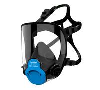 Cofan Máscara Completa Respiratoria Clase 1 para Doble Filtro Bayoneta, Visor Clase 1, De Conformidad con EN 136/EN 166