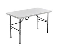 Cofan Mesa Plegable Rectangular Blanca 122x60x74cm