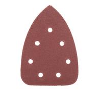 Cofan Pack de 5 hojas de lija para lijadora mouse | Grano 80, 120 o 180 | Papel para lijadora triangular | 7 agujeros | Medidas: 100 x 140 mm