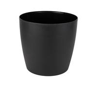 Cofan - Pack de 6 Macetas de Polipropileno Redondas Negro 30 X 28 Cm