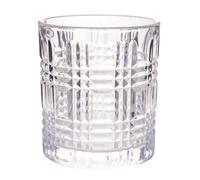 Cofan Pack de 6 Vasos de Agua con Relieve 27,5 cl, Vidrio Transparente, Aptos para el lavavajillas, Vasos Bajos Elegantes