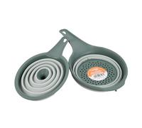 Cofan – Pack embudo y colador plegables – Verde, 0,6 litros, ahorro de espacio para cocina y camping