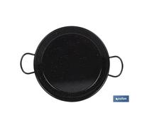 Cofan Paellera de Acero Esmaltada Especial para Inducción Formato Tradicional con Dos Asas