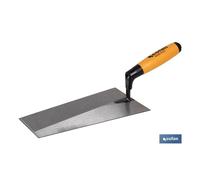 COFAN - Paleta forjada punta cuadrada | Longitud: 260 mm | Para la construcción | Mango de madera