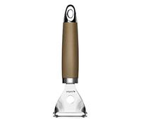 Cofan Pelador de Patatas Modelo Sena | Fabricado en Acero Inox con Mango ABS | Color Marrón | Medida 18 cm