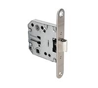 Cofan Picaporte embutir para puertas de madera | Frente cuadrado y redondo | Entrada 50 mm | Color niquel y latón