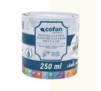 Cofan Pintura a la tiza – Acabado efecto tiza para muebles, 250 ml (Blanco Tiza)