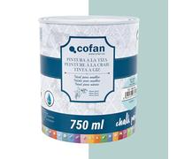 Cofan Pintura a la tiza chalk paint | Adecuada para restauración y decoración de muebles | 750 ml (AZUL CELESTE)