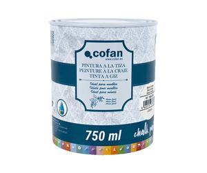 Cofan | Pintura a la tiza Chalk Paint | Adecuada para restauración y decoración de muebles | 750 ml | Blanco Vintage