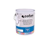 Cofan Pintura Antihumedad Sintética – Interior/Exterior para Paredes y Techos – Blanco Satinado, 4 L