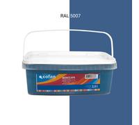 Cofan Pintura Plástica Monocapa Color Azul Agua Apta para usar en interior Capacidad 2.5 Litros