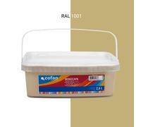 Cofan Pintura Plástica Monocapa Color Beige Apta para usar en interior Capacidad 2.5 Litros