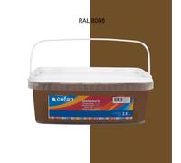 Cofan Pintura Plástica Monocapa Color Marrón Chocolate Apta para usar en interior Capacidad 2.5 Litros