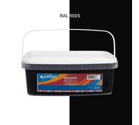 Cofan Pintura Plástica Monocapa | Color Negro | Apta para usar en interior | Capacidad 2.5 Litros