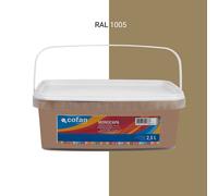 Cofan Pintura Plástica Monocapa | Color Ocre | Apta para usar en interior | Capacidad 2.5 Litros