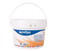 Cofan Pintura plástica para interior, fácil aplicación y secado rápido — 5 kg Blanco