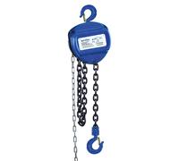Cofan Polipasto de cadena manual | Altura de elevación: 6 m | Capacidad de carga: 500, 1000, 2000, 3000 o 5000 kg | Color: azul | Gancho resistente