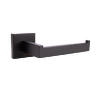 Cofan Portarrollos Atornillado a Pared – Diseño Cuadrado Minimalista, Acero Inoxidable – Negro Mate
