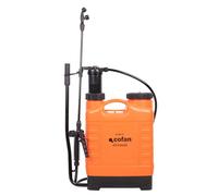 Cofan Pulverizador Espalda Manual 12L, Polipropileno, Lanza 50 cm, 3 Boquillas, Presión 3 bares