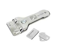Cofan Rasqueta de vitrocerámica Modelo Sena – 5 cuchillas – acero inox/níquel – 13,5 x 4,5 cm