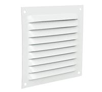 Cofan Rejilla de Ventilación con Mosquitera | Fabricado en Aluminio Blanco | Medida de 10 x 10 cm | Medida Interior 8 x 8 cm