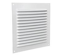 Cofan Rejilla de Ventilación con Mosquitera | Fabricado en Aluminio Blanco | Medida de 15 x 15 cm | Medida Interior 12,5 x 11,5