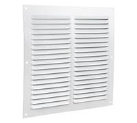 Cofan Rejilla de Ventilación | Fabricada en Aluminio Blanco | Medida de 20 x 20 cm | Medida Interior 17 x 17 cm | Unitario