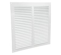 Cofan Rejilla de Ventilación | Fabricada en Aluminio Blanco | Medida de 30 x 30 cm | Medida Interior 26 x 26 cm | 5 Unidades