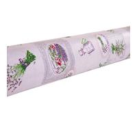 Cofan Rollo de hule con estampado de lavanda – Impermeable – 1,40 x 25 m