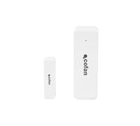 Cofan Sensor de puerta/ventana WiFi - Smart Life/Tuya - Compatible con Alexa y Google - Blanco