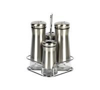 Cofan Set de 4 aceiteras — 2×230 ml y 2×120 ml, acero inoxidable