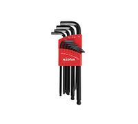 Cofan Set de llaves Allen de bola en pulgadas – 13 piezas – Acero cromo vanadio