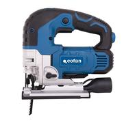 Cofan Sierra de calar 750 W; 6 Velocidades; Corte Pendular 4 Posiciones; Corte a Bisel ±45°; Caladora con Láser; Cable de 2 m