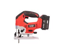 Cofan Sierra de Calar Inalámbrica 20V con Motor Sin Escobillas, Velocidad Variable 0-3000 rpm, Corte en Ángulo ±45° y Acción Pendular - Batería y cargador incluidos