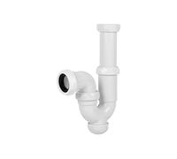 Cofan Sifón curvo – Salida Ø40 mm – Racor 1"1/2 x70 – Válvula lavabo/bidé – Polipropileno