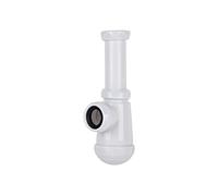 Cofan Sifón de botella polipropileno para lavabo y bidé, salida Ø40 mm, racor 1" 1/2 x 70