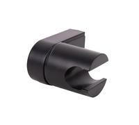 Cofan Soporte de ducha para pared Ángulo ajustable ABS resistente Acabado negro 4 x 6 x 6,5 cm